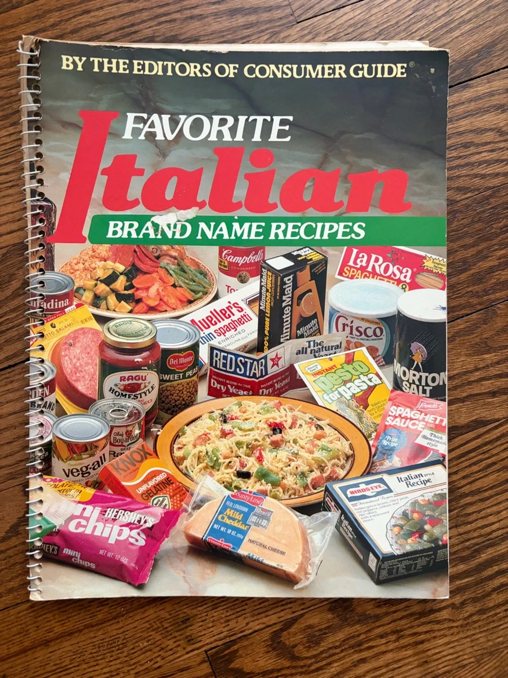 Vintage Favorite Italian Brand Name Recipes Spiral-Bound Cookbook